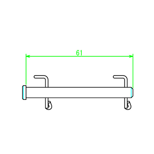 D58-33-098 DRC Stainless Brake Pin w/Clip HQV./Magura TE/FE/FX '18- Front/Rear