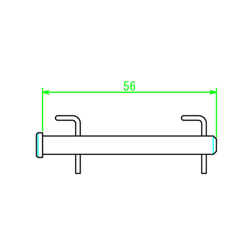 D58-33-098 DRC Stainless Brake Pin w/Clip HQV./Magura TE/FE/FX '18- Front/Rear