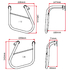 D60-01-121 DRC Side Bag Support KLX230 '20-