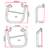 D60-01-321 DRC Side Bag Support SEROW250 '05-20, XT250 '08-