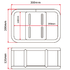 D60-02-050 DRC Carrier Box Alm. Black W300xD200xH126