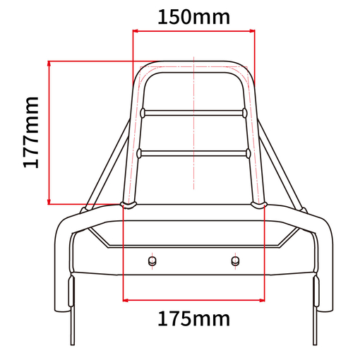 D60-10-011 DRC Touring Carrier Monkey125 '19-