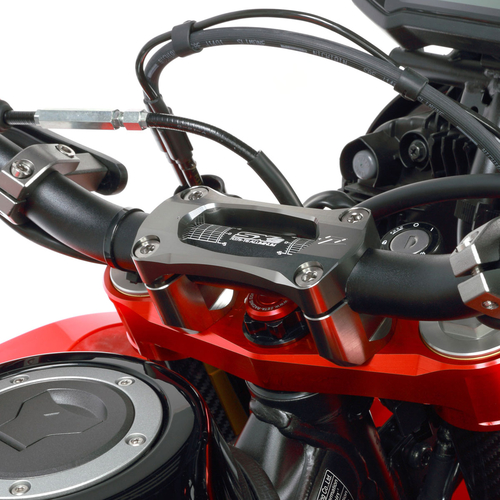 ZE11-3403 ZETA Top Clamp SX DRZ400SM '05- Black