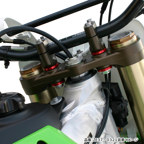 ZE37-0320 ZETA Rubber Killer Black 4pcs KX,KX250F'04-,KX450F'11-,KLX230