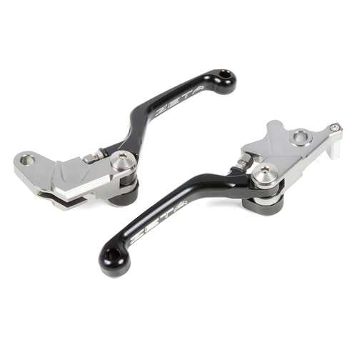 ZE44-7011 ZETA Pivot Lever Set CP 3Fi DR250R,DRZ400S/SM Black