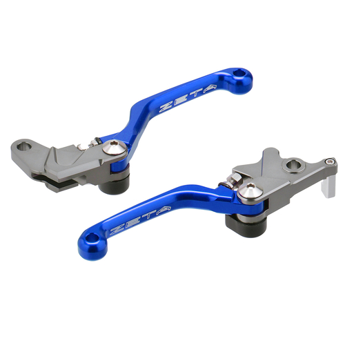 ZE44-7012 ZETA Pivot Lever Set CP 3Fi DR250R,DRZ400S/SM Blue