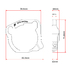 ZE52-2766 ZETA Exhaust Flange Guard YZ125 '22-24,YZ125X '23-24