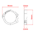 ZE52-2786 ZETA Exhaust Flange Guard KTM?HQV?GASGAS 2st Blue