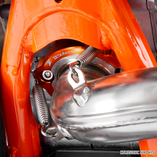 ZE52-2783 ZETA Exhaust Flange Guard KTM?HQV?GASGAS 2st Orange