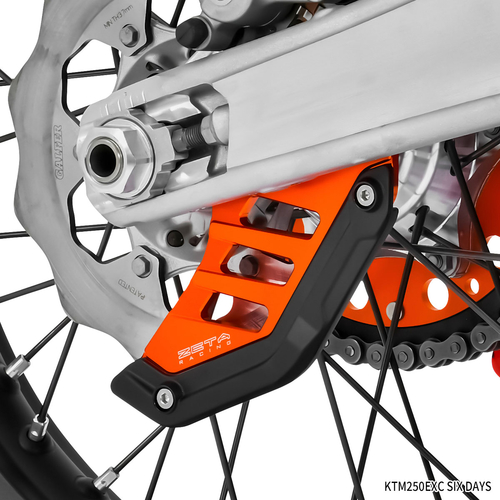 ZE52-5103 ZETA Rear Brake Disc Guard EXC/XC-W/SX/XC'07-,FE/TE'22-,EC'21- Orange