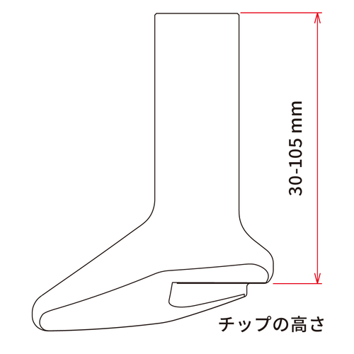 ZE56-8909 ZETA Forged Al. KickStand Option&Rep.Tip 30mm