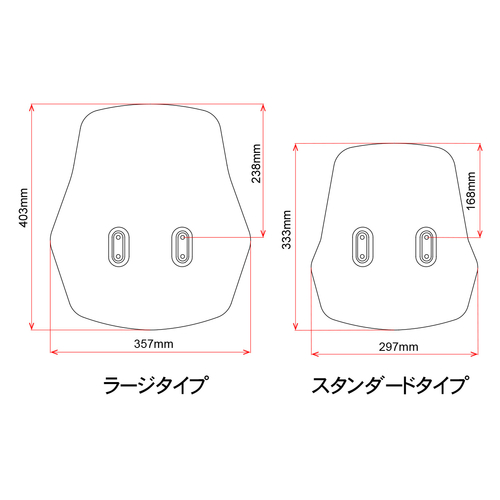 ZE70-2031 ZETA Adv.WindShield Large Type CT125'20-, Trail125'21-
