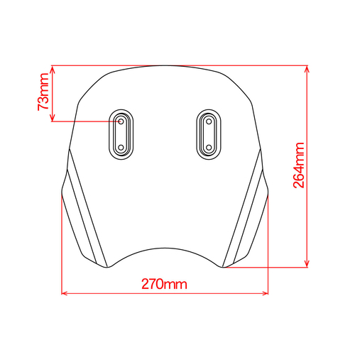 ZE70-6002 ZETA Explorer WindShield GB350/S Short Type