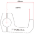 ZE72-0151 ATTACCO NERO PARAMANO 28+U-CLAMP