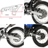 ZE81-2004 ZETA Heel Guard DRZ400S/SM, KLX125/150, XTZ125 Black