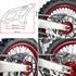 ZE81-2004 ZETA Heel Guard DRZ400S/SM, KLX125/150, XTZ125 Black