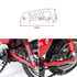 ZE81-2004 ZETA Heel Guard DRZ400S/SM, KLX125/150, XTZ125 Black