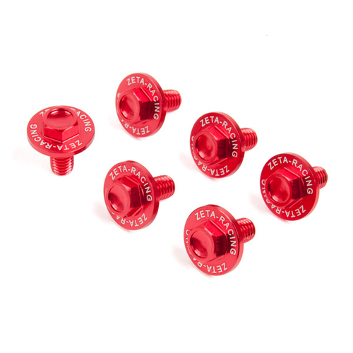 ZE88-9202 BULLONI PROT.FORK (6pz)RED KAWASAKI