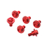 ZE88-9502 ZETA Fork Guard Bolt Set 6pcs.GASGAS MC/EX/EC'21- Red