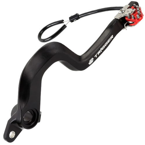 ZE90-7282 ZETA Trigger Brake Pedal DRZ400/SM Red