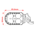 ZE93-0180 ZETA Adventure Foot Pegs KTM BLACK