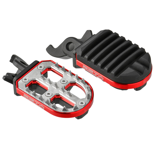 ZE93-0142 ZETA Adventure FootPegs CRF250L/RALLY'12-,CRF1000L/1100L'18- RED