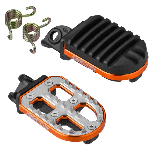 ZE93-0183 ZETA Adventure Foot Pegs KTM ORANGE