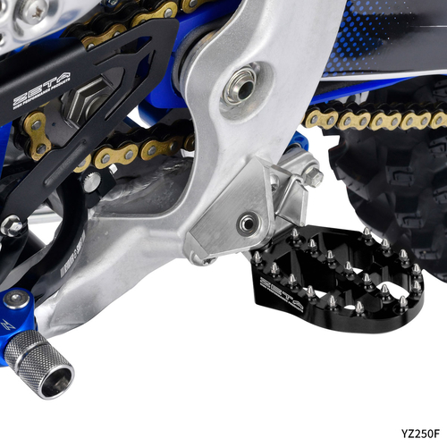 ZE93-1630 ZETA Aluminum FootPegs YZ' 23- BLACK