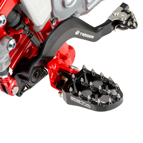 ZE93-1670 ZETA Aluminum FootPegs Serow250/Tricker Black