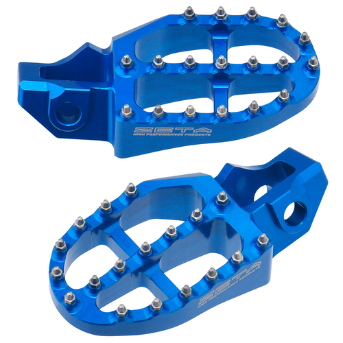 ZE93-1829 ZETA Aluminum FootPegs HQV. MX/ED SX '16- H-Blue
