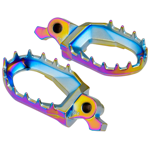 ZE93-2615 ZETA MAX Foot Pegs YZ OILSLICK