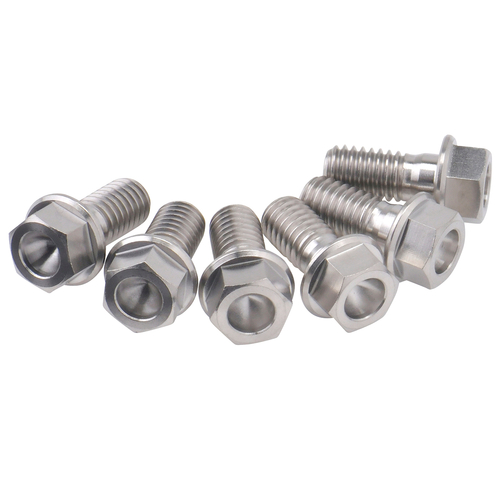 ZT31-0236 Gr5-Ti B-Disk S-FlangeBolt Set 6-M6 13mm 6pcs