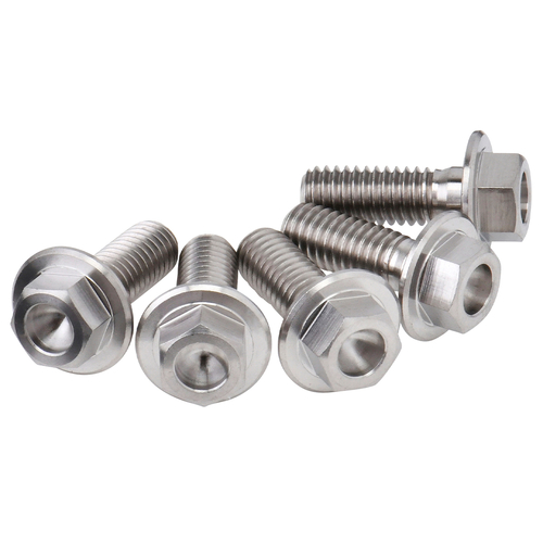 ZT31-0555 Gr5-Ti B-Disk FlangeBolt Set 6-M6 17mm 5pcs