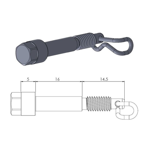 Rear Brake Pad Pin
