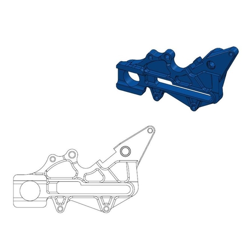 211062 ADATTATORE DISCO 220mm HVA FACT. BLU