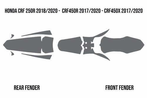 Mud Deflector - Fender Foam Honda CRF250R 18/21 CRF450R 17/20 CRF450X 17/21