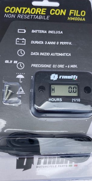 CONTAORE CON FILO NON RESETTABILE   BATTERIA 3 ANNI - IMPERMEABILE IP6